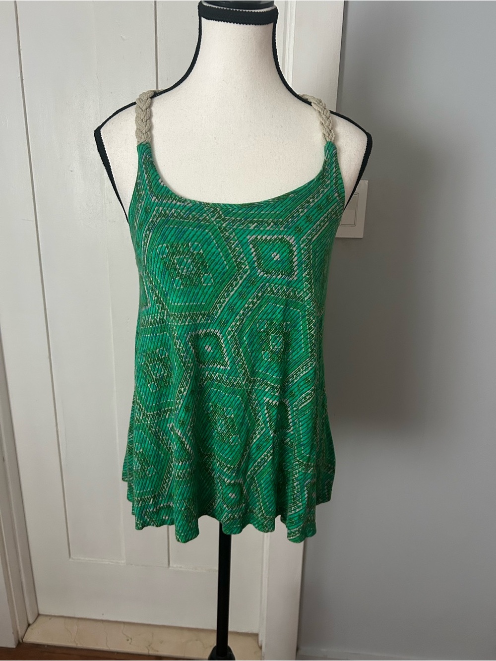 H.I.P. bohemian rope racerback tank top - Picture 2 of 7